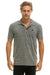 AVIATOR NATION POLO - HEATHER GREY Tees Aviator Nation 