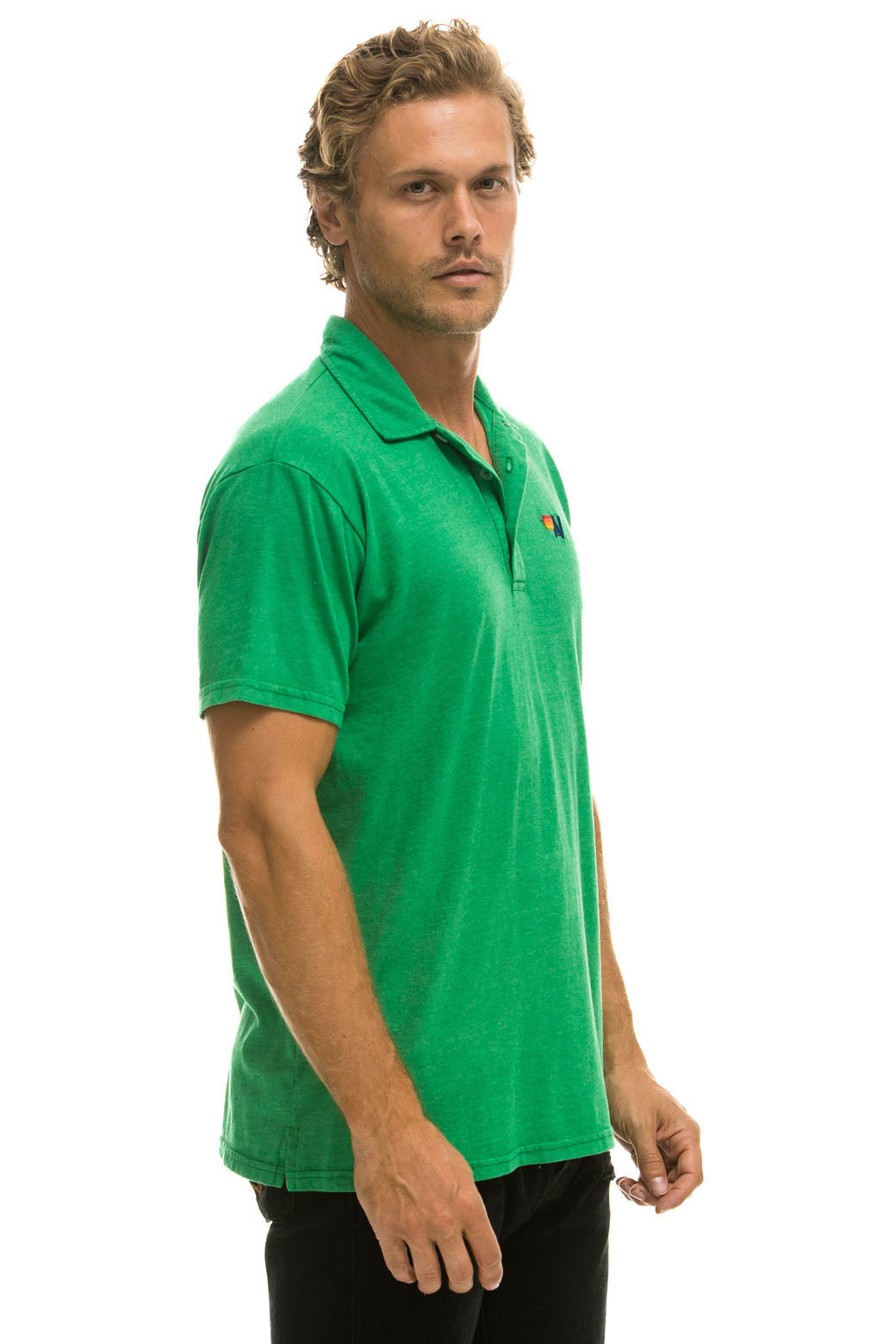 AVIATOR NATION POLO - KELLY GREEN Tees Aviator Nation 