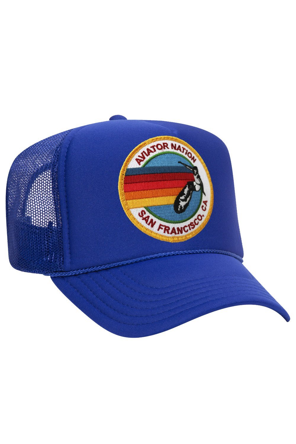 AVIATOR NATION SAN FRANCISCO TRUCKER HAT HATS Aviator Nation OS ROYAL 