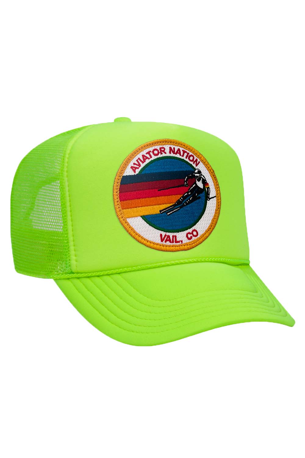 AVIATOR NATION VAIL TRUCKER HAT HATS Aviator Nation OS NEON GREEN 