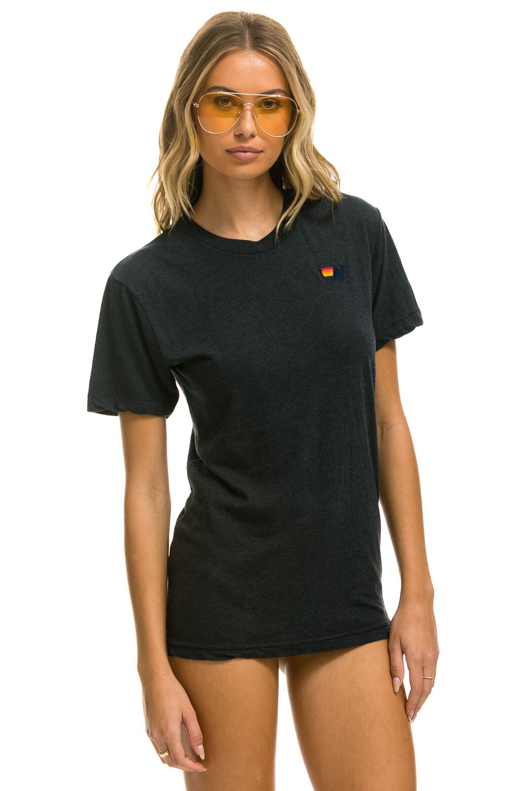 BASIC TEE - CHARCOAL Tees Aviator Nation 