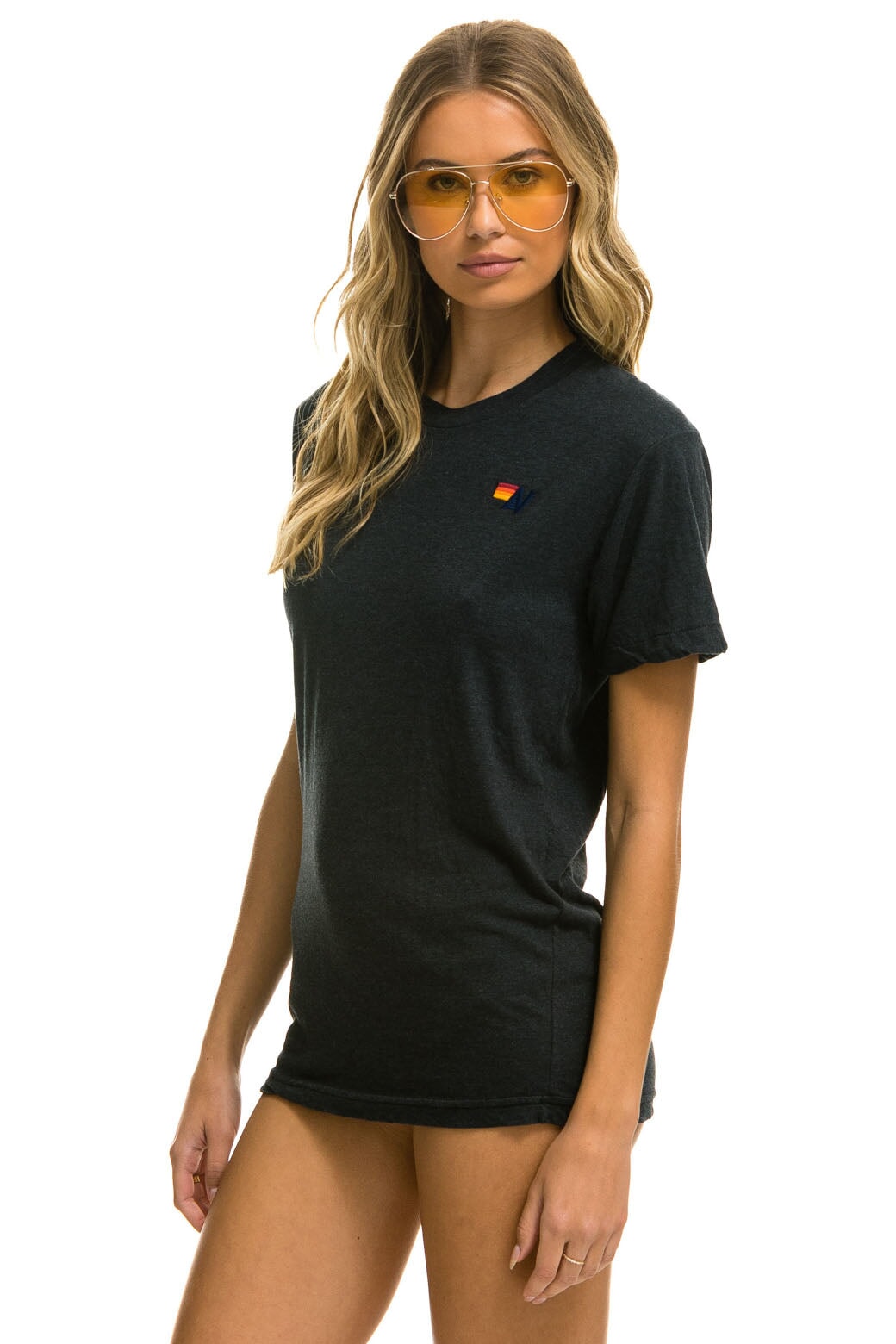 BASIC TEE - CHARCOAL Tees Aviator Nation 