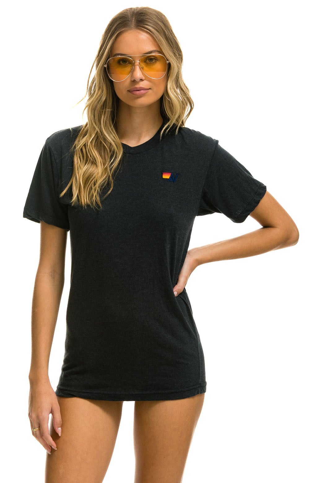 BASIC TEE - CHARCOAL Tees Aviator Nation 