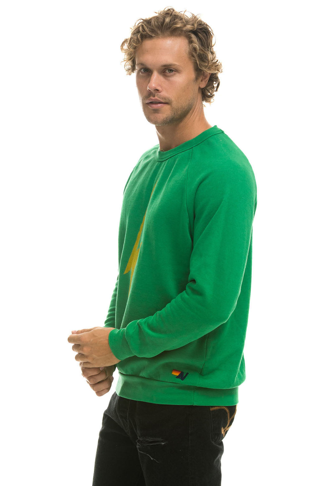 Kelly green discount crew neck sweater