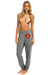 BOLT HEART SWEATPANTS - HEATHER GREY Sweatpants Aviator Nation 