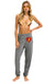 BOLT HEART SWEATPANTS - HEATHER GREY Sweatpants Aviator Nation 