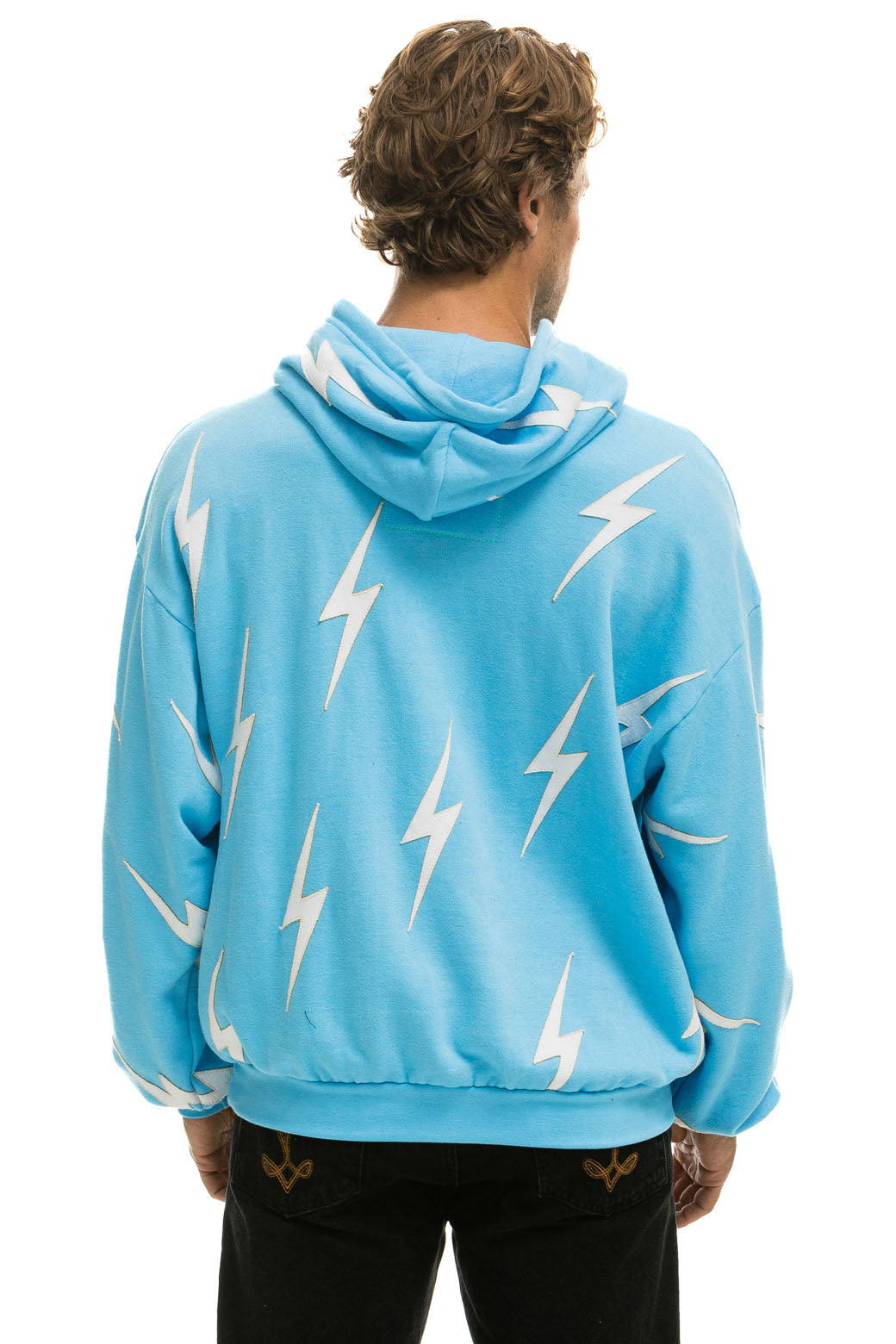 Powder blue cheap bolts hoodie