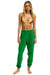 BOLT STRIPE WOMENS SWEATPANTS - KELLY GREEN Aviator Nation 