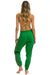 BOLT STRIPE WOMENS SWEATPANTS - KELLY GREEN Aviator Nation 