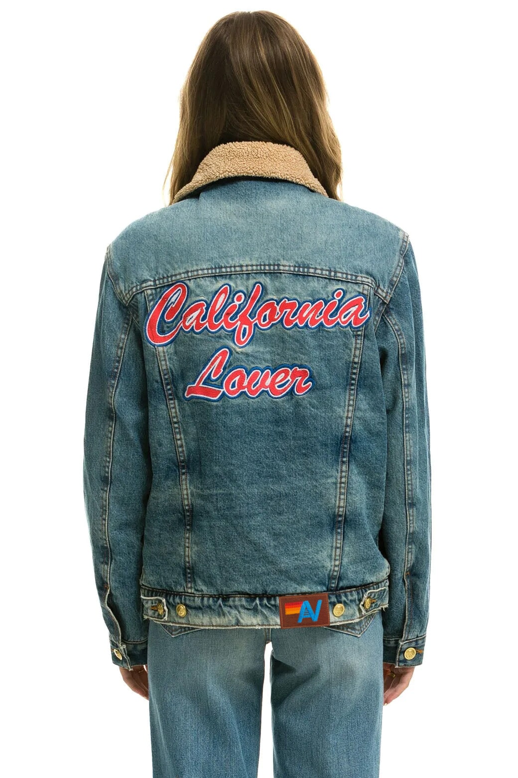 CALI LOVER RANCH SHERPA DENIM JACKET - VINTAGE Denim Jacket Aviator Nation 