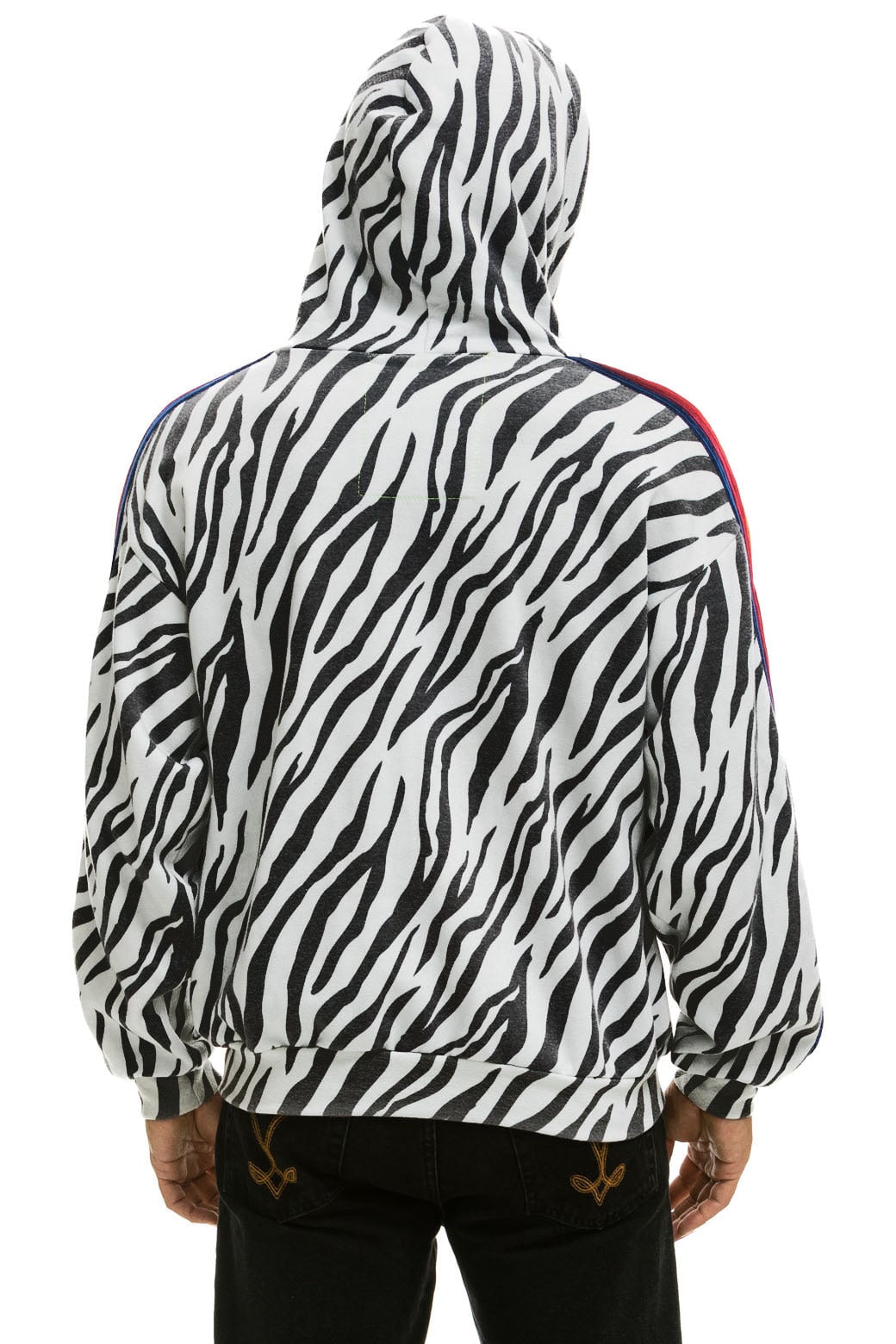 CLASSIC RELAXED ZIP HOODIE WITH POCKETS - ZEBRA Hoodie Aviator Nation 