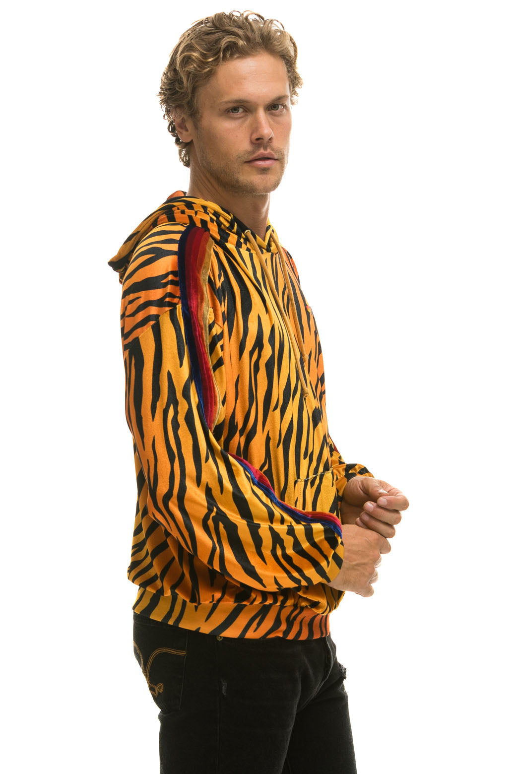 CLASSIC VELVET RELAXED PULLOVER HOODIE - TIGER Hoodie Aviator Nation 