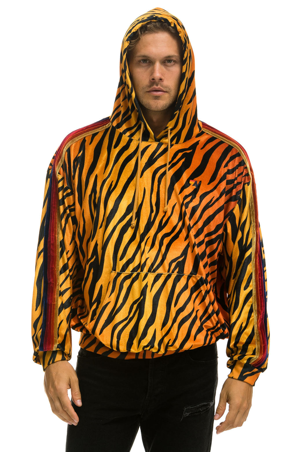 CLASSIC VELVET RELAXED PULLOVER HOODIE - TIGER Hoodie Aviator Nation 