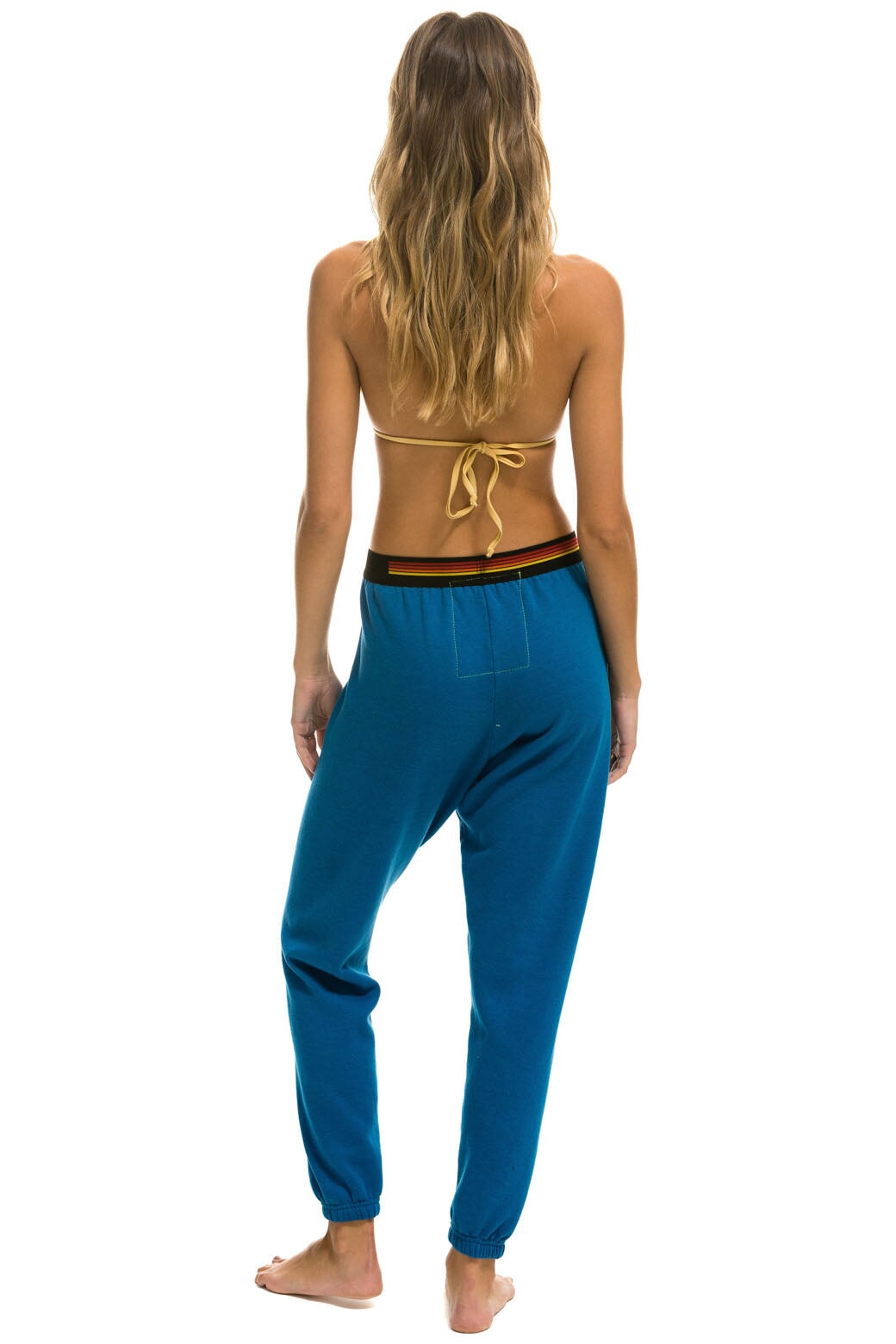 ELASTIC LOGO WOMEN'S SWEATPANTS - CARIBBEAN Women's Sweatpants Aviator Nation 