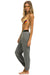 ELASTIC LOGO WOMEN'S SWEATPANTS - HEATHER GREY Women's Sweatpants Aviator Nation 