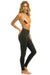 FULL LENGTH HI-RISE BOLT FADE LEGGINGS - CHARCOAL Leggings Aviator Nation 