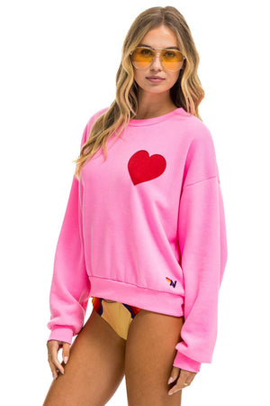 Aviator Nation 4 Heart Stitch Sweatpants in Neon Pink – mitylene