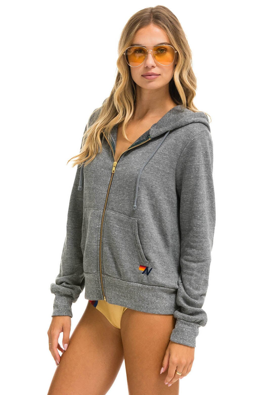 Grey hoodie with heart hot sale