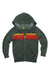 KID'S 5 STRIPE HOODIE - DARK GREY // RAINBOW Kid's Hoodies Aviator Nation 