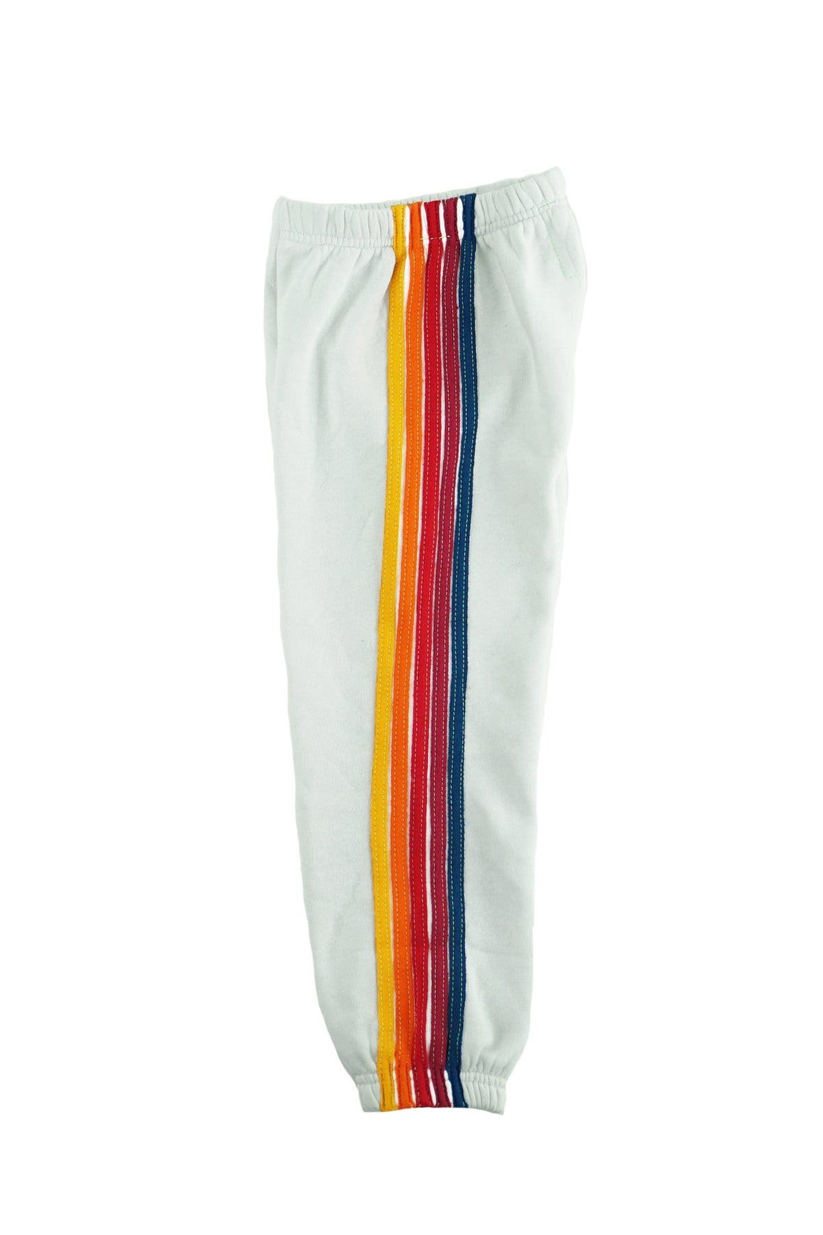 KID&#39;S 5 STRIPE SWEATPANTS - WHITE Kid&#39;s Sweatpants Aviator Nation 