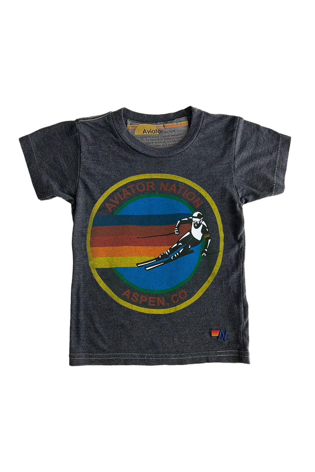 KID&#39;S AVIATOR NATION ASPEN TEE - CHARCOAL Kid&#39;s Tee Aviator Nation 