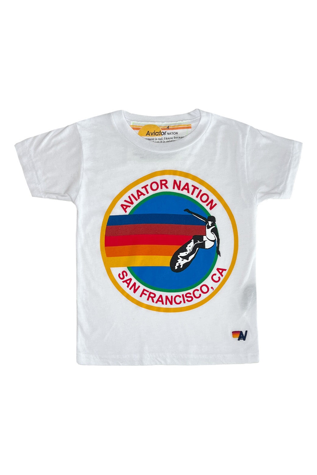 KID&#39;S AVIATOR NATION SAN FRANCISCO TEE - WHITE Kid&#39;s Tee Aviator Nation 