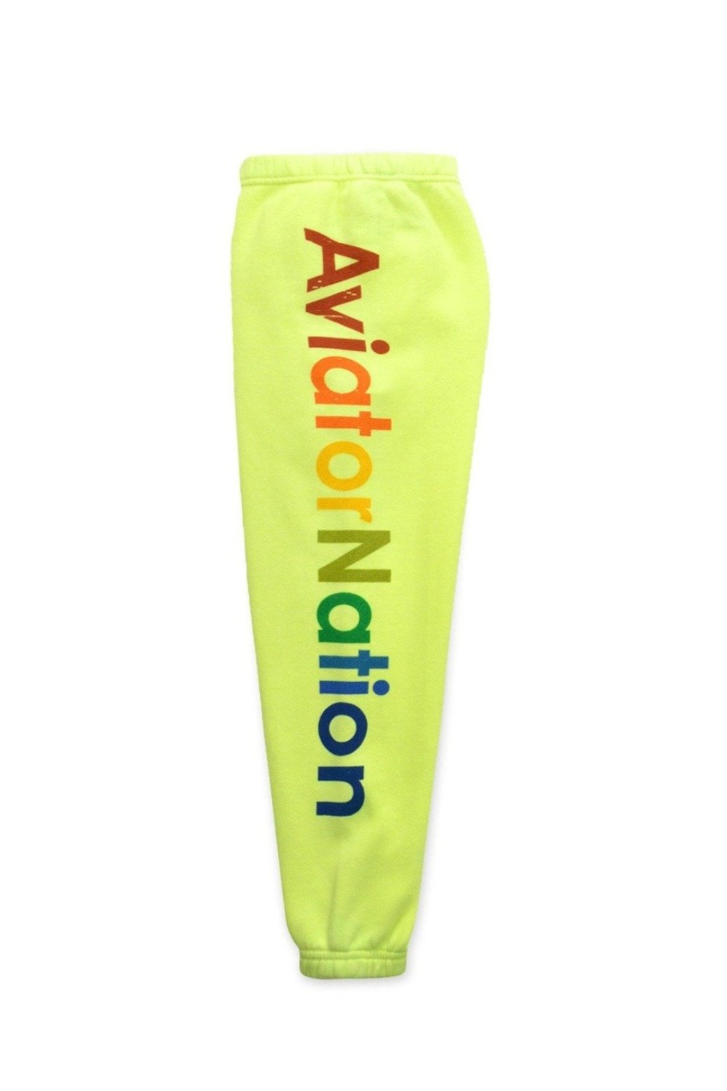 KID&#39;S AVIATOR NATION SWEATPANTS - NEON YELLOW Kid&#39;s Sweatpants Aviator Nation 