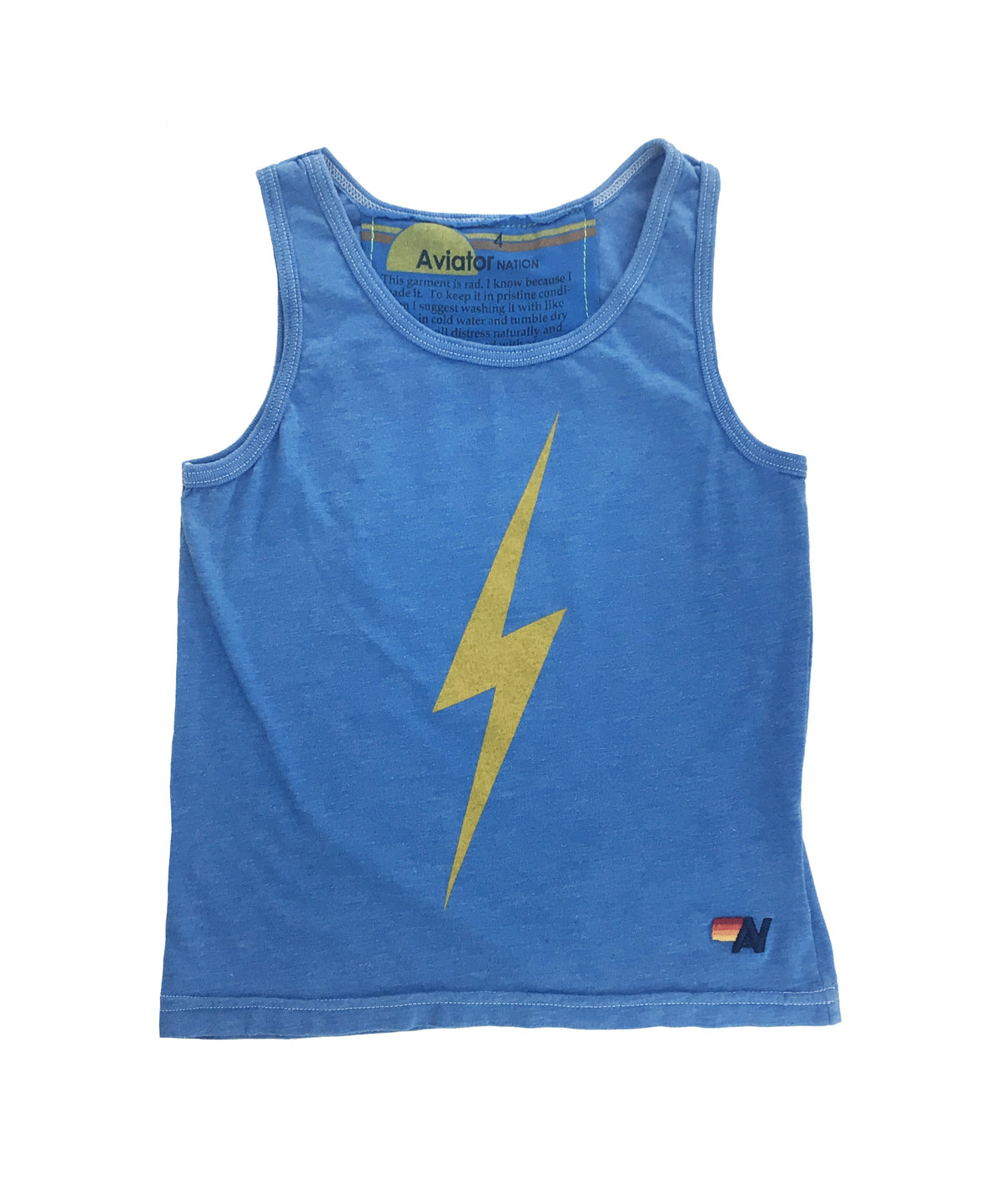 KID&#39;S BOLT TANK - NEON BLUE Kid&#39;s Tank Aviator Nation 