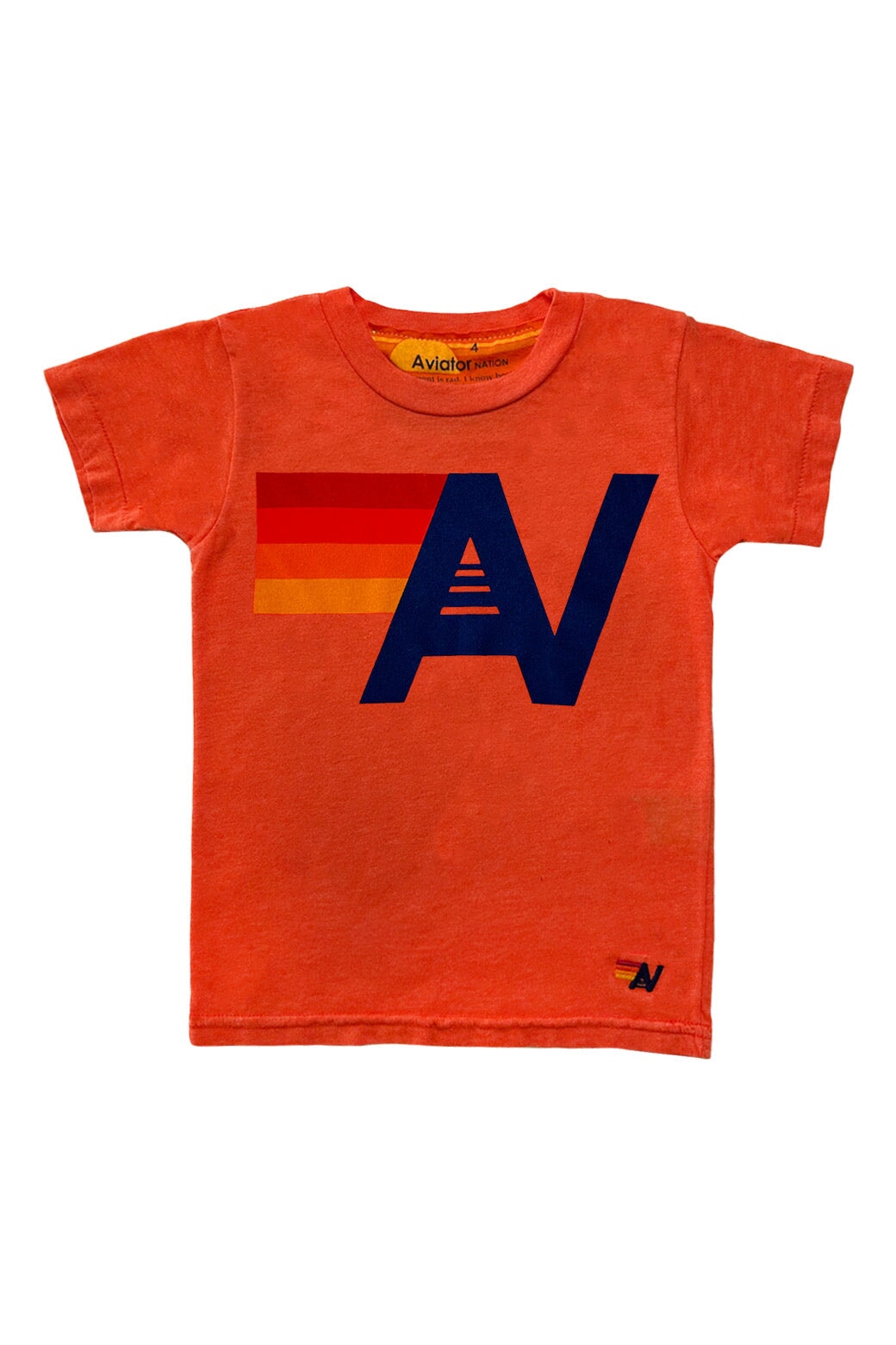 KID&#39;S LOGO TEE - ORANGE Kid&#39;s Tee Aviator Nation 