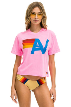 Aviator Nation Women's Signature Boyfriend on sale Tee VENICE BEACH NWT