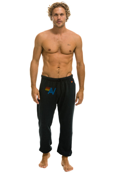 Men's Antigua Heathered Black Denver Broncos Action Jogger Pants