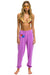 LOGO SWEATPANTS - NEON PURPLE Women's Sweatpants Aviator Nation 