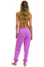 LOGO SWEATPANTS - NEON PURPLE Women's Sweatpants Aviator Nation 