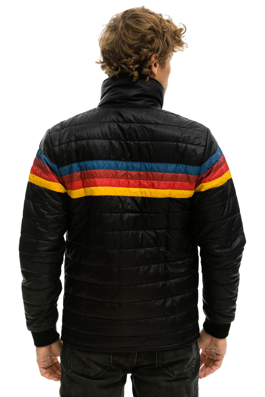 MEN'S 4 STRIPE JACKET - BLACK Jacket Aviator Nation 