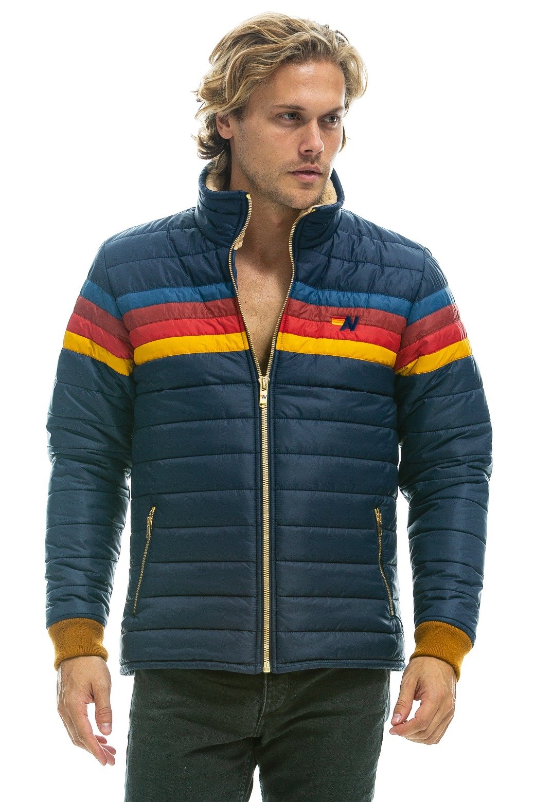 4 STRIPE JACKET NAVY Aviator Nation