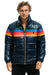 MEN'S 4 STRIPE LUXE TRAVELER JACKET - GLOSSY DEEP BLUE Jacket Aviator Nation 