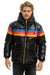 MEN'S 4 STRIPE LUXE TREKKER JACKET - GLOSSY BLACK Jacket Aviator Nation 