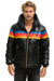 MEN'S 4 STRIPE LUXE TREKKER JACKET - GLOSSY BLACK Jacket Aviator Nation 