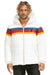 MEN'S 4 STRIPE LUXE TREKKER JACKET - GLOSSY WHITE Jacket Aviator Nation 