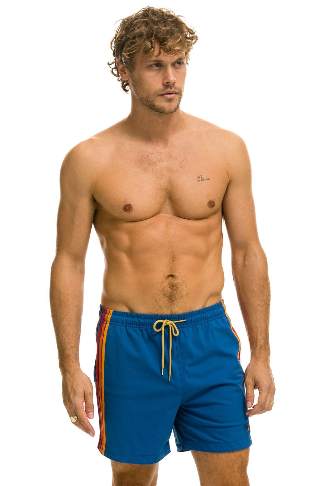 MEN'S 5 STRIPE FLEX SHORTS - SEA Men's Board Shorts Aviator Nation 