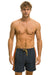 MEN'S 5 STRIPE FLEX SHORTS - TITANIUM Men's Board Shorts Aviator Nation 