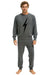 MEN'S BOLT CASHMERE LIGHT SWEATER PANT - DEEP HEATHER // BLACK BOLT Men's Sweatpants Aviator Nation 