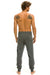 MEN'S BOLT CASHMERE LIGHT SWEATER PANT - DEEP HEATHER // BLACK BOLT Men's Sweatpants Aviator Nation 