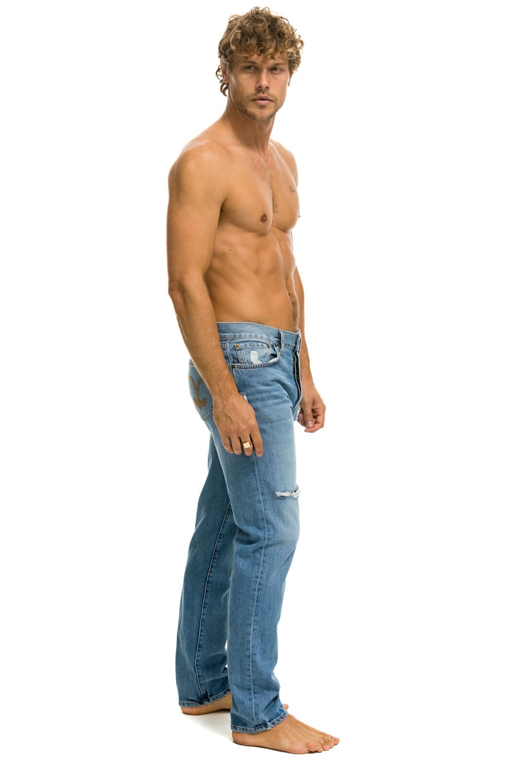 MEN'S CLASSIC STRAIGHT LEG DENIM JEAN - SUPER LIGHT Men's Jeans Aviator Nation 