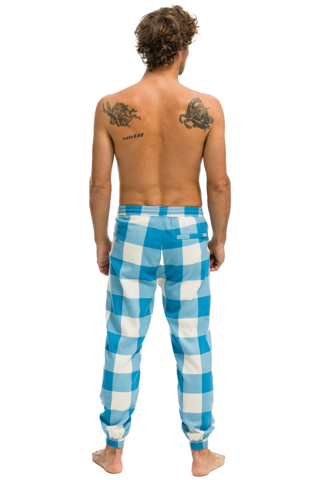 MEN'S PLAID LODGE PANT - HAYDEN PLAID Mens Sweatpants Aviator Nation 