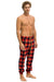 MEN'S PLAID LODGE PANT - RUGBY PLAID Mens Sweatpants Aviator Nation 