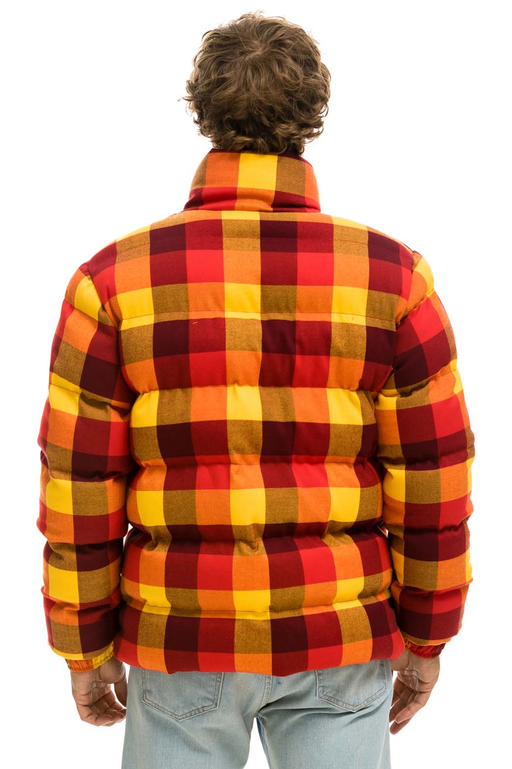 Mens yellow plaid jacket best sale