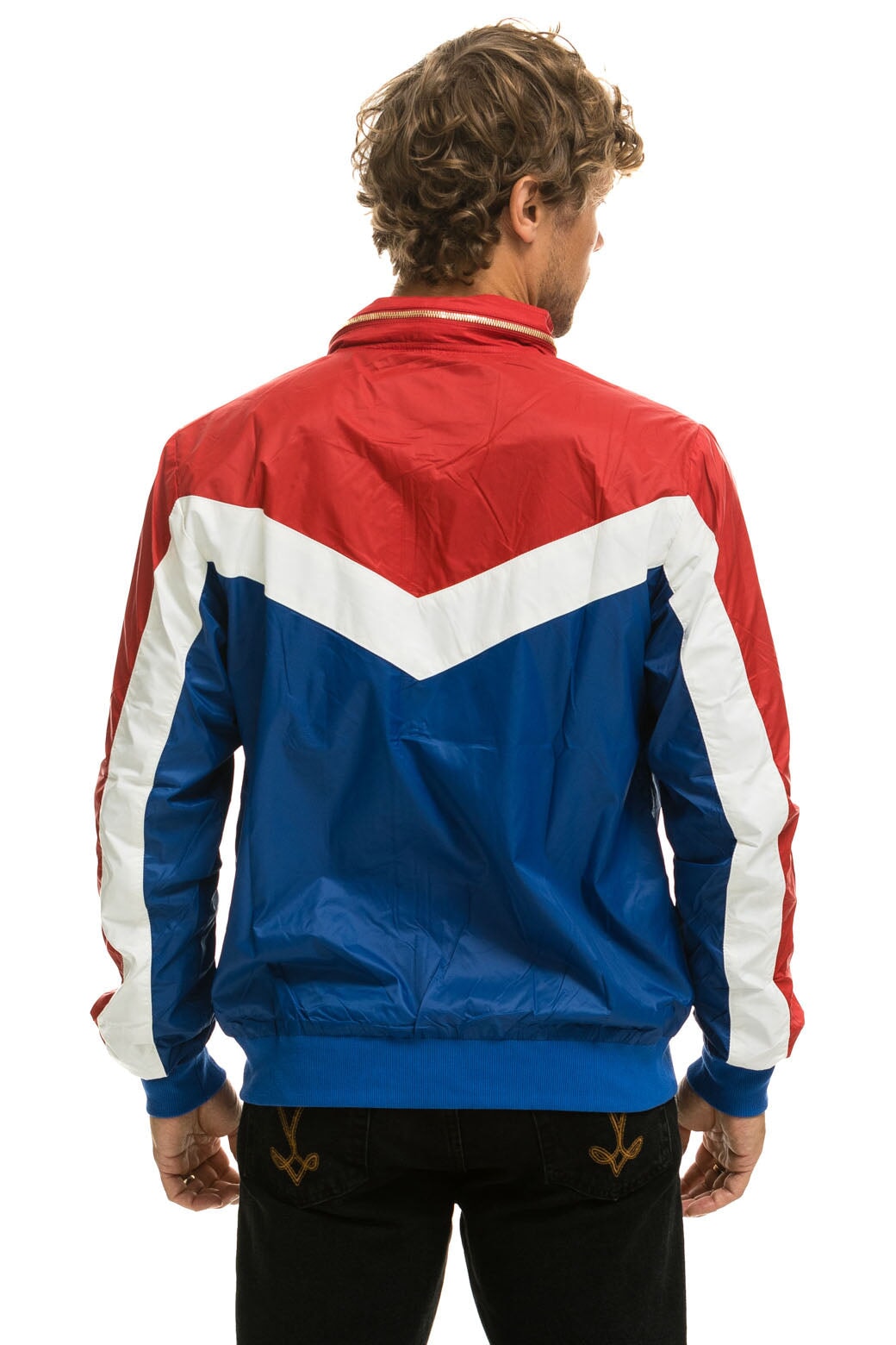 MEN'S WINDBREAKER JACKET - CLASSIC USA Men's Windbreaker Aviator Nation 