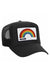 MIAMI RAINBOW TRUCKER HAT HATS Aviator Nation OS BLACK 