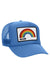 MIAMI RAINBOW TRUCKER HAT HATS Aviator Nation OS LIGHT BLUE 